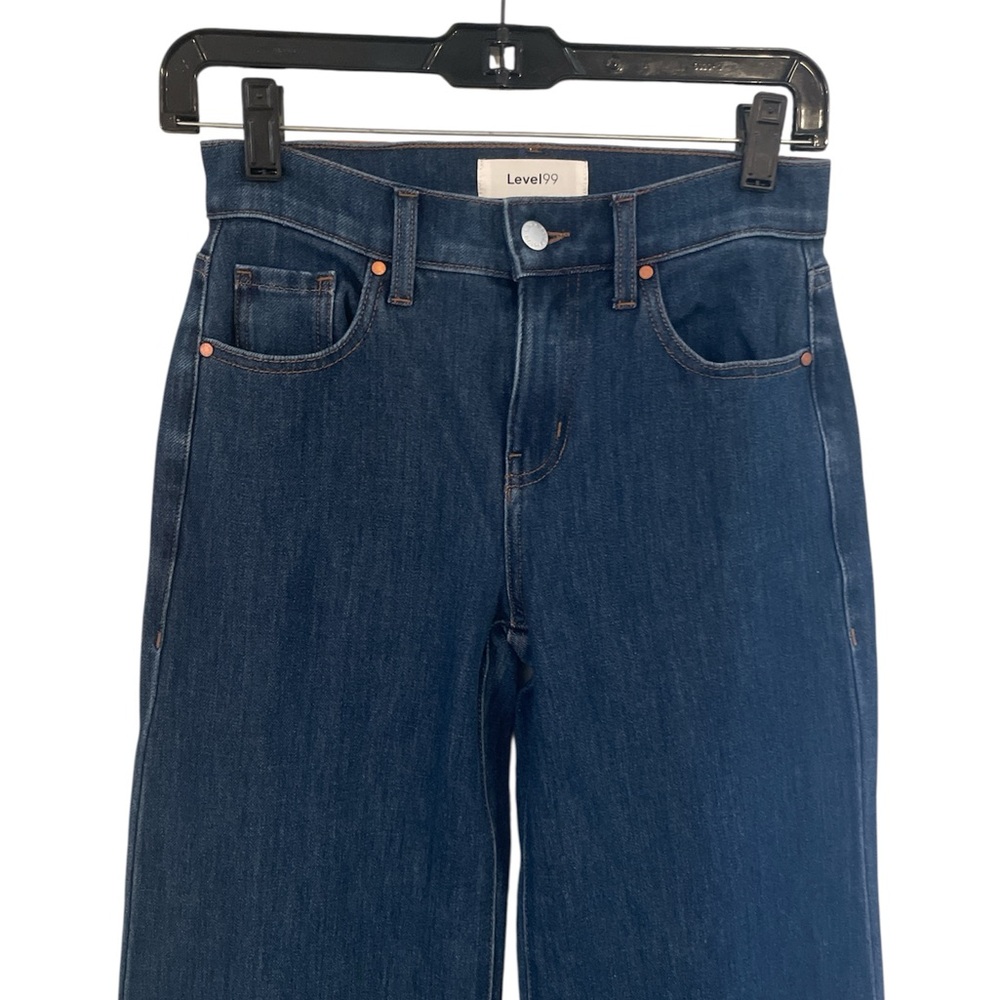 Level 99 Blue Straight Leg Jeans Classic Style
